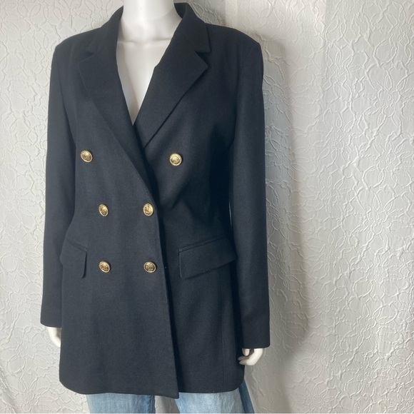Vintage 90s Adolfo studios wool coat suit jacket - Picture 5 of 15